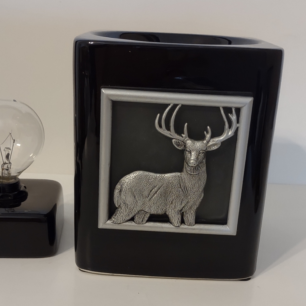 Scentsy Black and Silver Deer Warmer